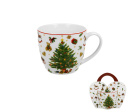 Klasický porcelánový hrnček Vianočný strom 460 ml