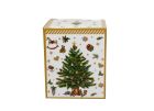 Porcelánový hrnček so sitkom a krytom Vianočný strom 360 ml
