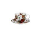Porcelánová šálka s podšálkou Vianočné vtáky 250 ml
