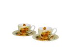 Sada dvoch espresso šálok s podšálkou Vincent Van Gogh - Sunflowers 110 ml