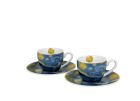 Sada dvoch espresso šálok s podšálkou Vincent Van Gogh - Starry Night 110 ml
