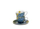 Sada dvoch espresso šálok s podšálkou Vincent Van Gogh - Starry Night 110 ml