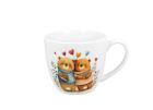 Klasický porcelánový hrnček Zaľúbené medvede 460 ml