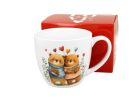 Porcelánový hrnček Zaľúbené medvede 460 ml