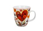 Porcelánový hrnček Farebné srdcia veľké 650 ml