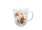 Porcelánový hrnček Medveď na bicykli 650 ml