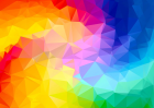 Puzzle Dúhový gradient Poligonálny vír 1000 Enjoy