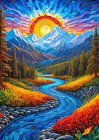 Puzzle Východ slnka 1000 Enjoy