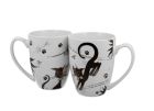Sada dvoch klasických porcelánových hrnčekov Charming Cats - Roztomilé mačky 380 ml