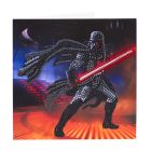 Pohľadnica Darth Vader Star Wars vykladanie z diamantov