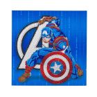 Pohľadnica Captain America Marvel vykladanie z diamantov