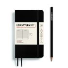 Zápisník LEUCHTTURM1917 Softcover Pocket (A6) Black, 123 p., riadkovaný