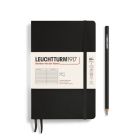 Zápisník LEUCHTTURM1917 Softcover paperback (B6+) Black, 123 p., riadkovaný