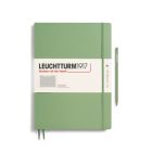 Zápisník LEUCHTTURM1917 Master Slim (A4+) Sage, 123 p., štvorcový