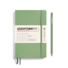 Zápisník LEUCHTTURM1917 Softcover paperback (B6+) Sage, 123 p., bodkovaný