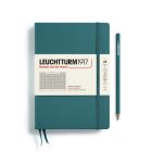 Zápisník LEUCHTTURM1917 Medium (A5) Stone Blue, 251 p., štvorcový