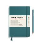 Zápisník LEUCHTTURM1917 Softcover Medium (A5) Stone Blue, 123 p., riadkovaný