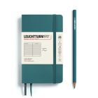 Zápisník LEUCHTTURM1917 Softcover Pocket (A6) Stone Blue, 123 p., riadkovaný