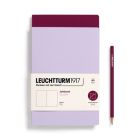Zošit LEUCHTTURM1917 Jottbook Double, Lilac & Port Red, Flexcover, 80 g/m2 papier, 59 p., čistý
