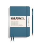 Zápisník LEUCHTTURM1917 Paperback (B6+) Stone Blue, 219 p., riadkovaný