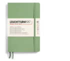 Zápisník LEUCHTTURM1917 Softcover paperback (B6+) Sage, 123 p., riadkovaný