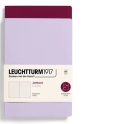 Zošit LEUCHTTURM1917 Jottbook Double, Lilac & Port Red, Flexcover, 80 g/m2 papier, 59 p., bodkovaný