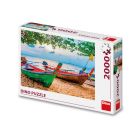 Puzzle Rybárske loďky 2000 Dino