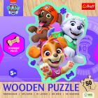 Drevené puzzle Junior - Labková patrola 50 Trefl