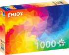 Puzzle Dúhový gradient Poligonálny vír 1000 Enjoy