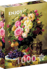 Puzzle Jean-Baptiste Robie: Still Life with Roses 1000 Enjoy