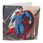 Pohľadnica Superman DC vykladanie z diamantov