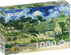 Puzzle Vincent Van Gogh: Thatched Cottages at Cordeville 1000 Enjoy
