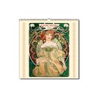 Nástenný kalendár Alfons Mucha štvorec 2025