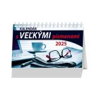Stolový kalendár Kalendár s veľkými písmenami 2025