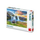 Puzzle Islandský vodopád 500 Dino FSC