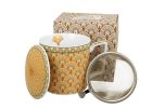 Porcelánový hrnček so sitkom a krytom Solis 400 ml