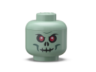 LEGO úložná hlava (mini) Zelený kostlivec