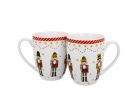 Sada dvoch klasických porcelánových hrnčekov Vianočný luskáčik 360 ml