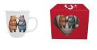 Porcelánový hrnček Medvede so srdiečkom 650 ml