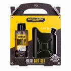 Kúpeľový set Bath and Body toolkit v darčekovom balení s nerez placatkou (115ml) ACCENTRA