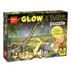 APLI Puzzle svietiace v tme Dinosaury 60 dielikov