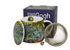 Porcelánový sudový hrnček so sitkom a krytom Vincent Van Gogh - Irises 430 ml