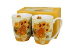 Sada dvoch klasických porcelánových hrnčekov Vincent Van Gogh - Sunflowers 360 ml