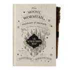 HARRY POTTER PRÉMIOVÝ ZÁPISNÍK A5 S OPTICKY MENIACOU SA ATRAMENTOVOU POTLAČOU – ZÁŠKODNÍCKA MAPA
