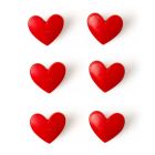 Legami Sada klipov na vrecká Heart 6 ks