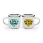 Legami Espresso hrnček pre dvoch Super Mummy & Super Daddy