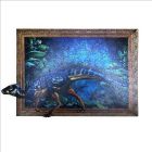 Drevené puzzle Dinosaurus A3 (svietiace v tme)