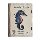Drevené puzzle Hippocampus Japonicus A4