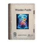 Drevené puzzle Svet medúz A3