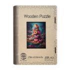 Drevené puzzle Donuty A3